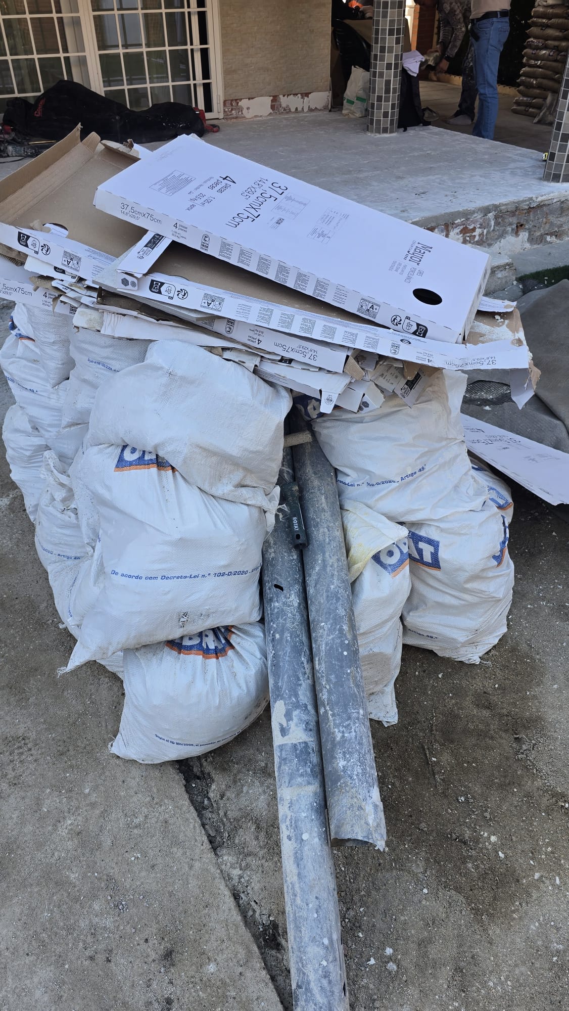 Recogida de escombros y residuos de obra